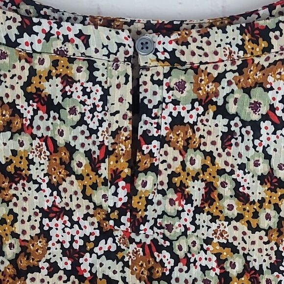 LOFT Multicolored long Sleeve Floral Blouse/Top. Thin And Light. Size Large. - Picture 3 of 6